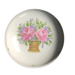 Kaiser Porcelain Marseille Floral Trinket Box 776/2 Gold Trim Handmade Germany